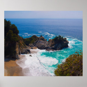 Poster USA, Californie. Vue Des Chutes Mcway