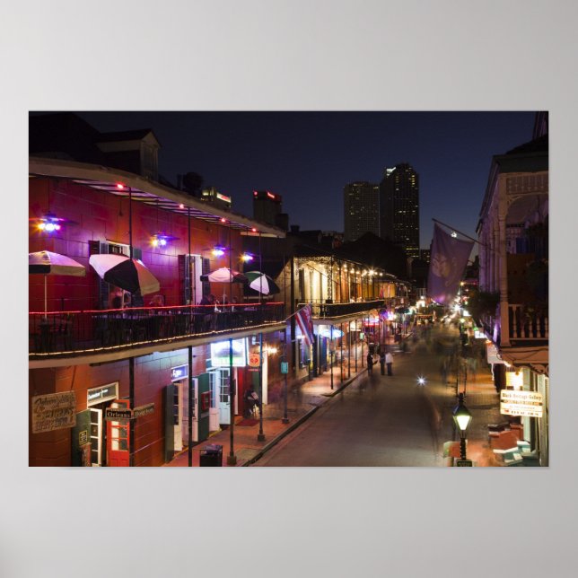 Poster USA, Louisiane, Nouvelle-Orléans. Quartier françai (Devant)