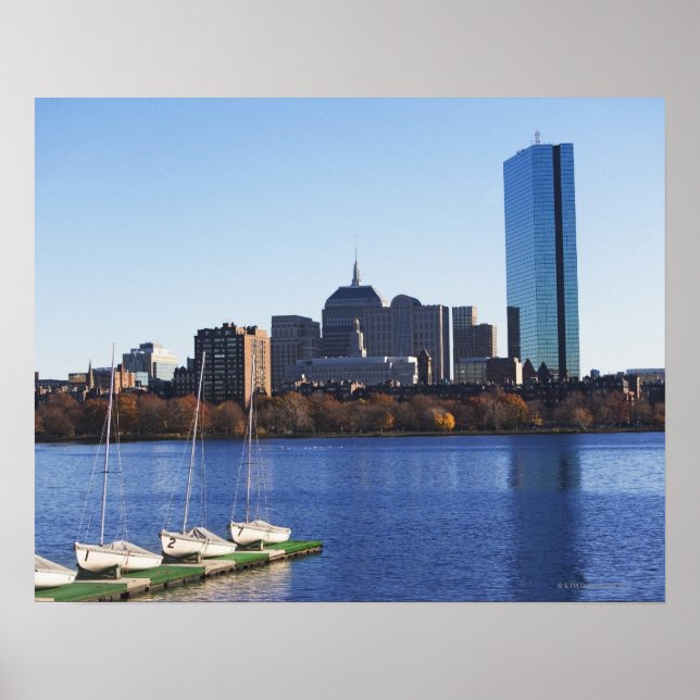 Poster USA, Massachusetts, Boston skyline (Devant)