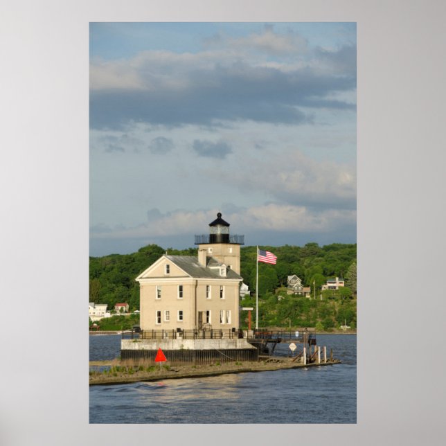 Poster USA, New York, Kingston, Hudson River. Rondout (Devant)