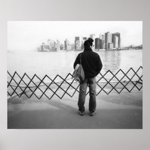 Poster USA, NEW YORK : La ville de New York à bord du st