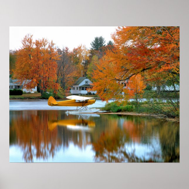 Poster USA, Nouvelle-Angleterre, New Hampshire. Plan flot (Devant)
