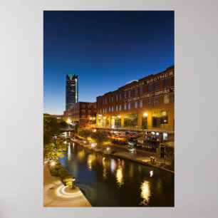 Poster USA, Oklahoma, Oklahoma City, Bricktown