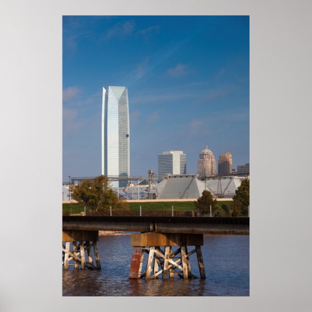 Poster USA, Oklahoma, Oklahoma City, Skyline (Devant)