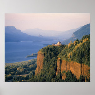 Poster USA, Oregon, Columbia River. Coucher de soleil à C