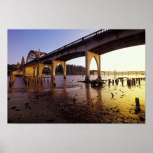 Poster USA, Oregon, Florence. Siuslaw Bridge et