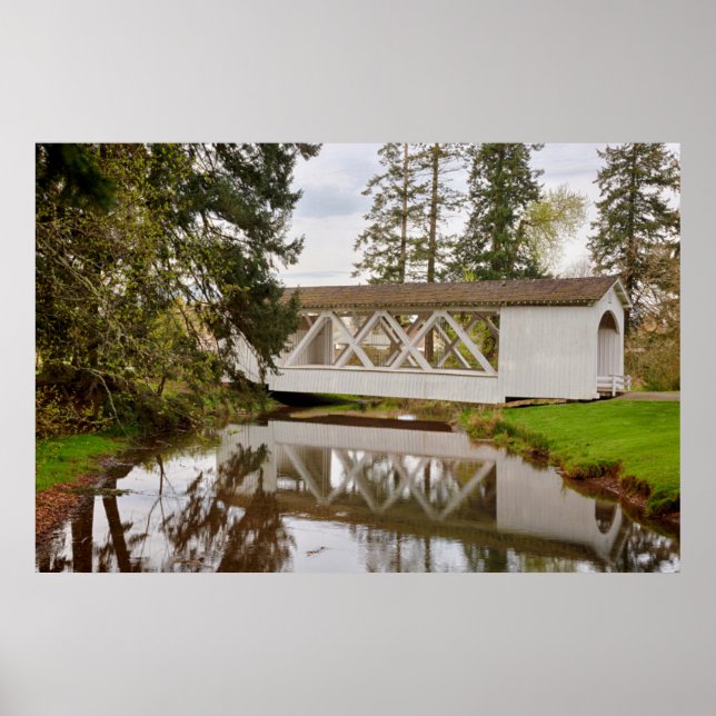 Poster USA, Oregon, Scio, pont Hannah (Devant)