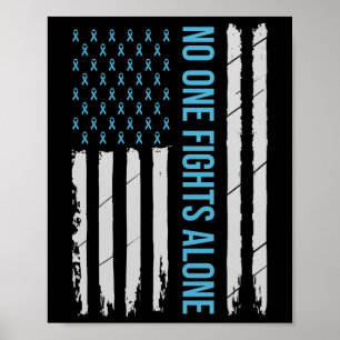 Poster Usa Prostate Cancer Sensibilisation Light Bleu Rub