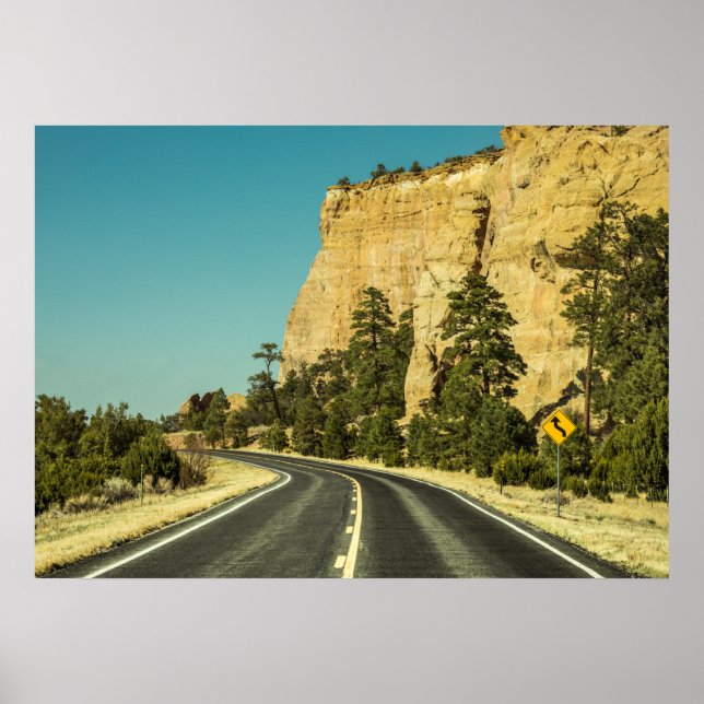 Poster USA Road trip Paysage Photo (Devant)