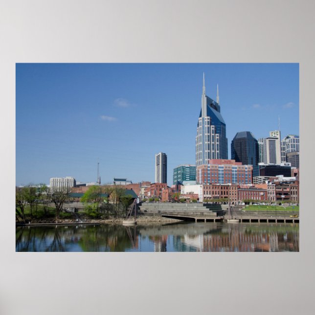 Poster USA, Tennessee, Nashville. Rivière Cumberland (Devant)
