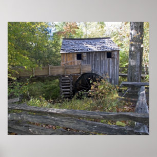 Poster USA - Tennessee. Usine de câbles dans la région de