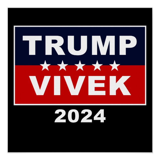 Poster USA Trump Vivek 2024 (Devant)