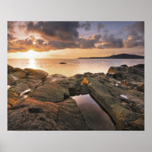 Poster USA, Washington, San Juan Islands.  A dramatic 2
