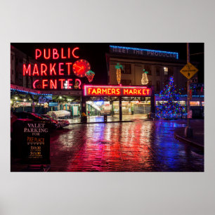 Poster USA, Washington, Seattle, Pike Place Market