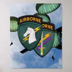 Poster USACAPOC 1er Patch Opérations Spéciales Imprimer