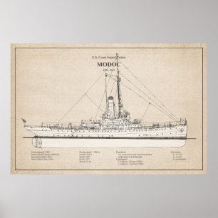 Poster USCG Cutter Modoc wpg-46 - SBD