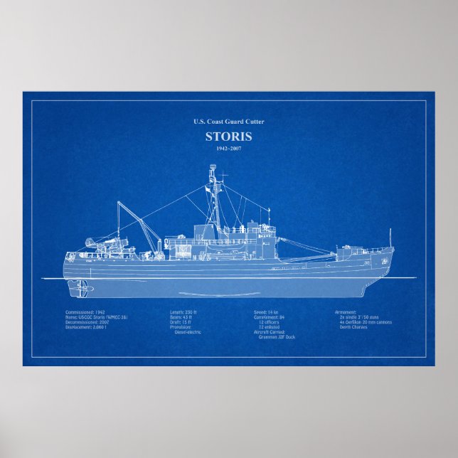 Poster USCG Cutter Storis wmec-38 - ABD (Devant)