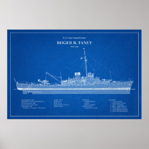Poster USCG Roger B. Taney whec-37 - ABD