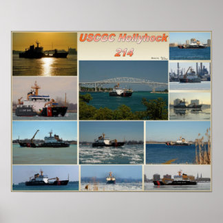 Poster USCGC Cutter Hollyhock WLB-214