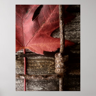 Poster usé et patiné