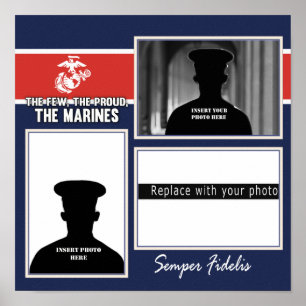 Poster USMC Les rares photos à être fières