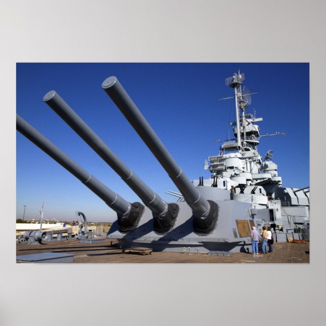 Poster USS Alabama Battleship au Battleship Memorial 2 (Devant)