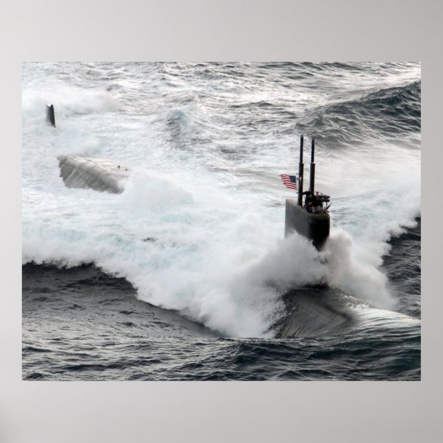 Poster USS Asheville (SSN 758) (Devant)