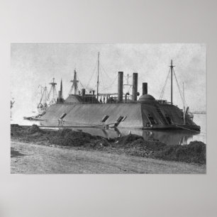 Poster USS Essex Ironclad - Baton Rouge - 1862