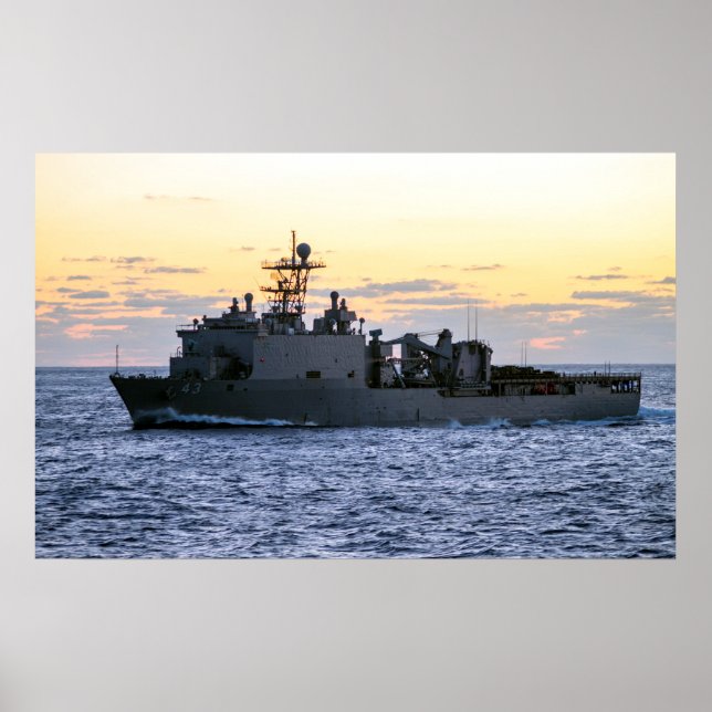 Poster USS Fort McHenry (LSD 43) (Devant)