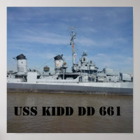 Poster USS KIDD DD 661
