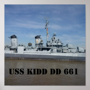 Poster USS KIDD DD 661
