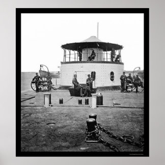 Poster USS Monitor Catskill in Charleston Harbour, SC 186
