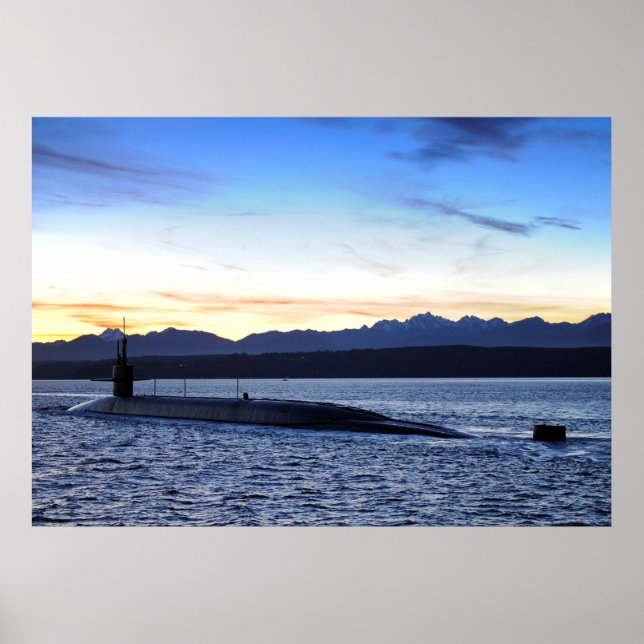 Poster USS Nevada (SSBN 733) (Devant)