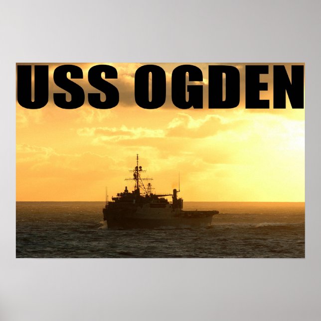 POSTER USS OGDEN (Devant)