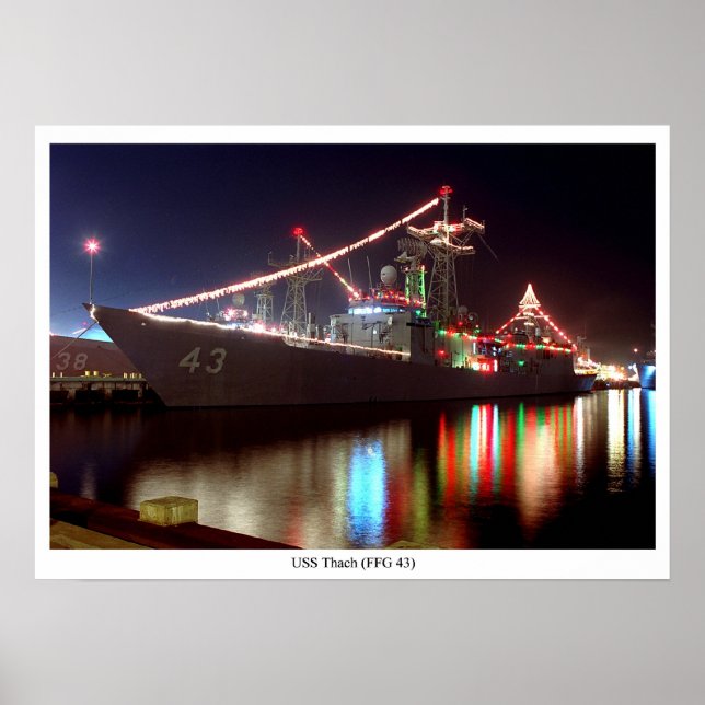 Poster USS Thach (FFG 43) (Devant)