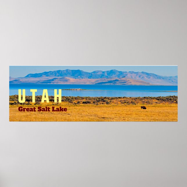 Poster UTAH Le Grand État Du Lac Salt (Devant)