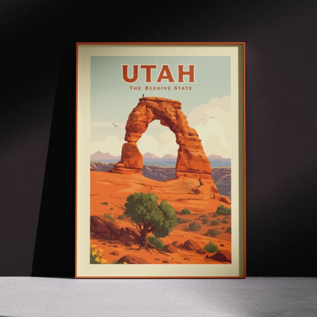 Poster Utah vintage (Créateur téléchargé)