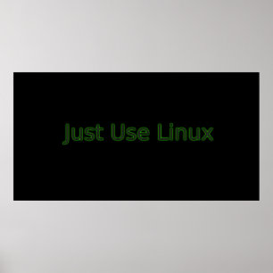 Poster Utilisez Linux Faites Une Déclaration !