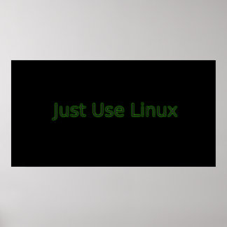 Poster Utilisez Linux Faites Une Déclaration !