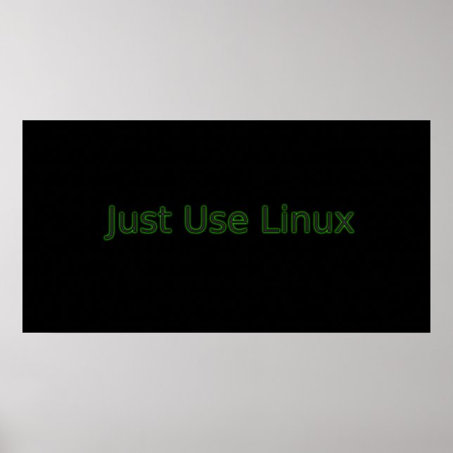Poster Utilisez Linux Faites Une Déclaration ! (Devant)