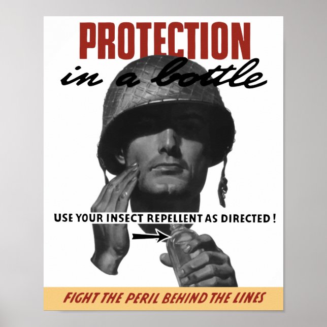 Poster Utilisez Votre Repulsif D'Insectes Comme Indiqué ! (Devant)