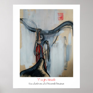 Poster V est pour le véhicule