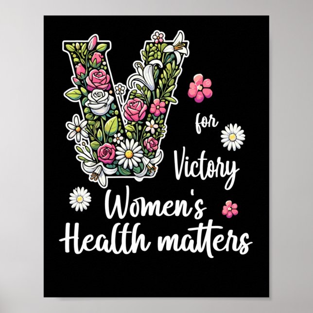 Poster V Pour Victoire ; Santé des femmes S (Devant)