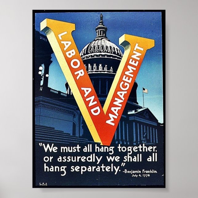 Poster V Travail Et Gestion (Devant)