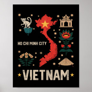 Poster Vacances à Hô Chi Minh-Ville au Vietnam, tenue coo