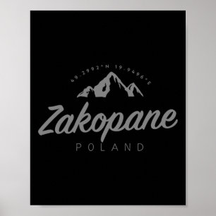 Poster Vacances de montagne à Zakopane Ski Pologne