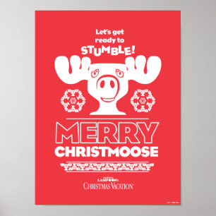 Poster Vacances de Noël   Joyeux Christmoose