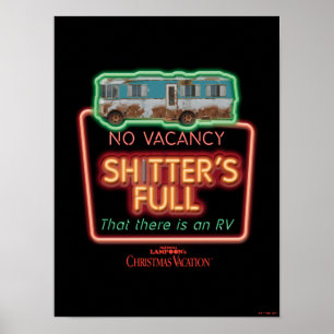 Poster Vacances de Noël Sh*tter's Full Neon Sign