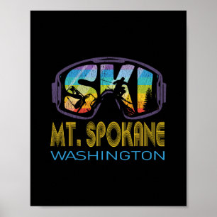 Poster Vacances de ski à Ski Mt Spokane Washington 