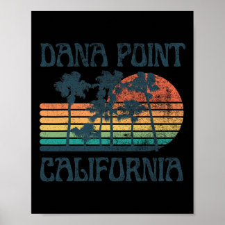 Poster Vacances d'été à la plage de Dana Point Californie